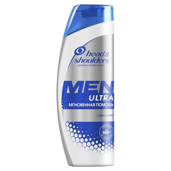 Изображение Шампунь Head & Shoulders Men Ultra Мгновенная помощь с женьшенем, 400 мл