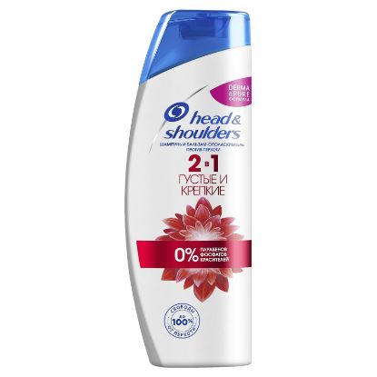 Изображение Шампунь Head & Shoulders 2 в 1 Густые и крепкие, 400 мл