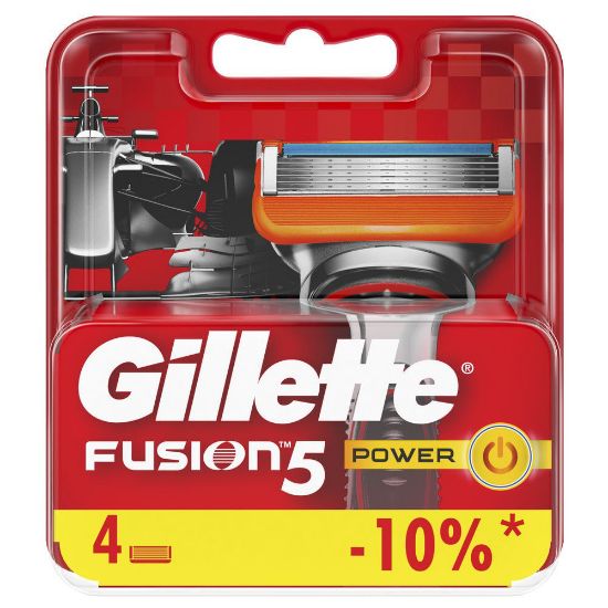 Изображение Сменные кассеты Gillette Fusion5 Power, 4 шт.