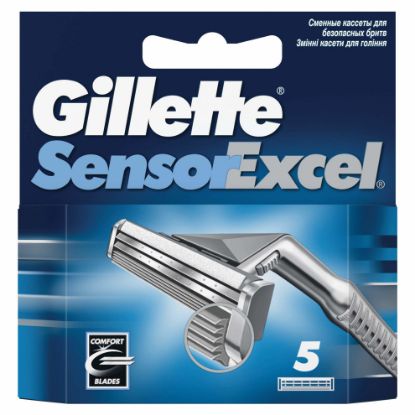 Изображение Сменные кассеты Gillette Sensor Excel, 5 шт.