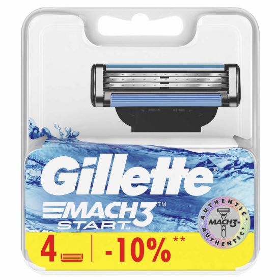 Изображение Сменные кассеты Gillette Mach3 Start, 4 шт.