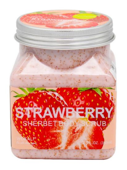 Изображение Скраб для тела Клубника Wokali Strawberry Sherbet Body Scrub, 350 мл