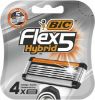 Изображение Сменные кассеты Bic Flex5 Hybrid, 4 шт.