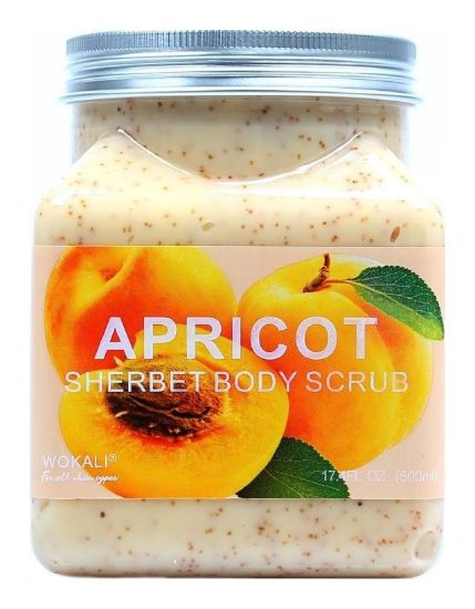 Изображение Скраб для тела Абрикос Wokali Apricot Sherbet Body Scrub, 350 мл