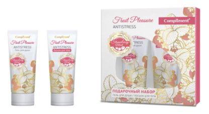 Изображение Набор подарочный Сompliment №1140 «Fruit pleasure Antistress», 2 * 200 мл