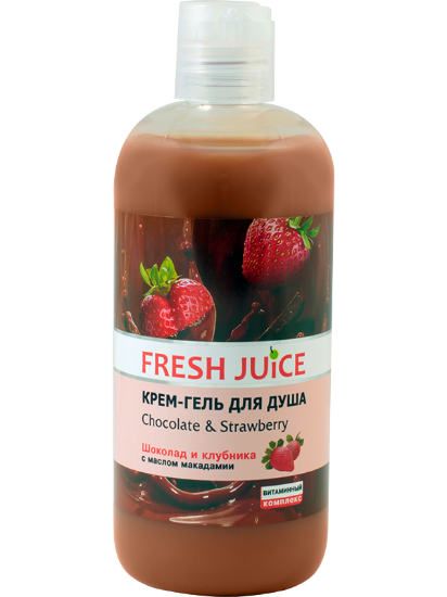 Изображение Крем-гель для душа Fresh Juice «Chocolate & Strawberry», 500 мл