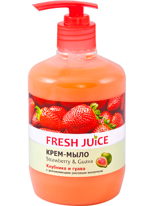 Изображение Крем-мыло Fresh Juice «Strawberry & Guava», 460 мл