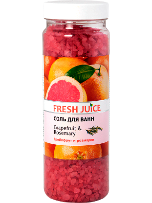 Изображение Соль для ванн Fresh Juice «Grapefruit & Rosemary», 700 г