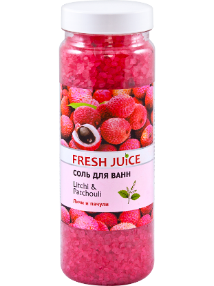 Изображение Соль для ванн Fresh Juice «Litchi & Patchouli», 700 г