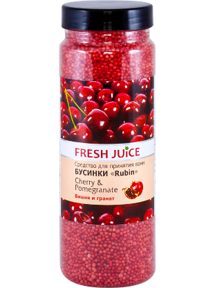 Изображение Средство для принятия ванн Fresh Juice Бусинки Pearls «Cherry & Pomergranate», 450 г