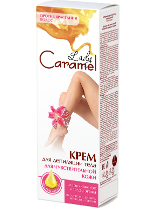 Изображение Крем Lady Caramel для депиляции тела для чувствительной кожи, 100 мл