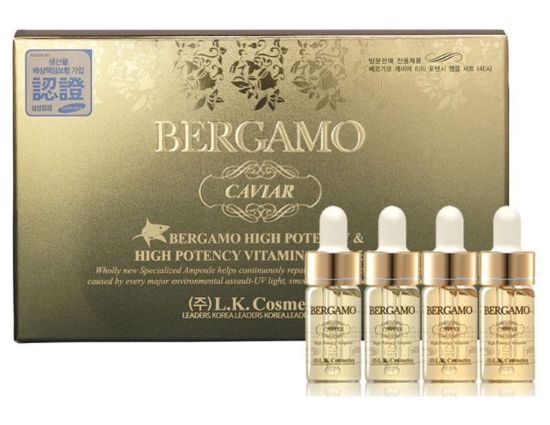 Изображение Набор ампульных сывороток с экстрактом икры Bergamo Caviar High Potency Ampoule Set, 13 мл * 4 шт.