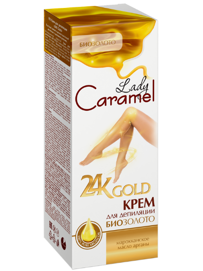 Изображение Крем Lady Caramel для депиляции 24K Gold, 200 мл