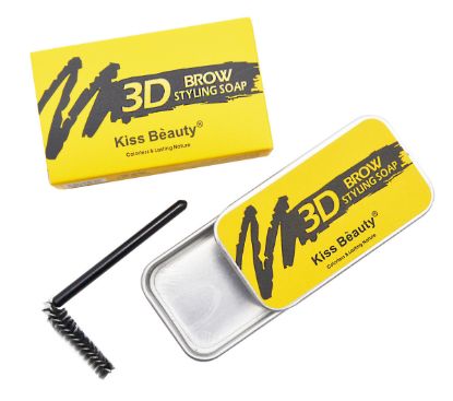 Изображение Фиксирующее воск-мыло для бровей Kiss Beauty 3D Eyebrow Styling Soap, 10 г