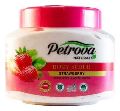 Изображение Скраб для тела Petrova Naturals Клубничный, 500 мл