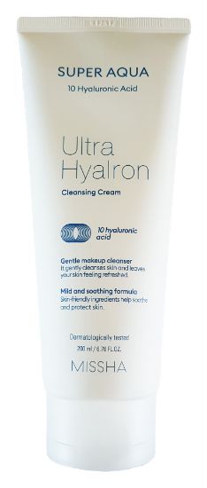 Изображение Очищающий крем для лица Missha Super Aqua Ultra Hyalron Cleansing Cream, 200 мл