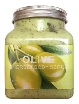 Изображение Скраб для тела Оливковый Wokali Olive Sherbet Body Scrub, 500 мл