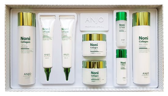 Изображение Anjo Professional Набор для ухода за кожей Noni Collagen Skin Care 6 Set, 8 предметов