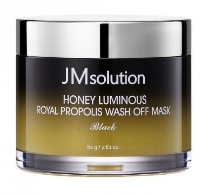 Изображение Очищающая маска для лица с медом JMsolution Honey Luminous Royal Propolis Wash Off Mask, 80 г