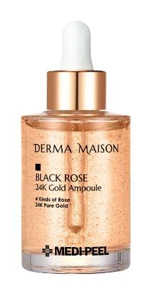 Изображение Ампульная сыворотка с золотом и розой Medi-Peel Derma Maison Black Rose 24K Gold Ampoule, 95 мл