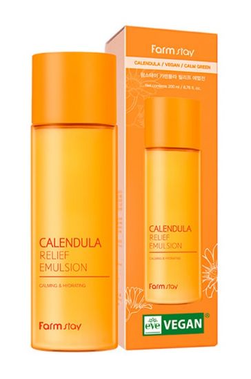 Изображение Облегчающая эмульсия с календулой Farmstay Vegan Calendula Relief Emulsion, 200 мл