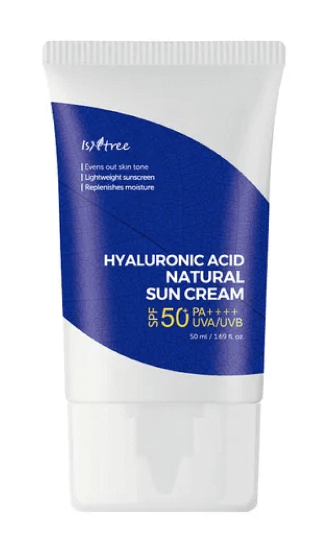 Изображение Увлажняющий минеральный солнцезащитный крем IsNtree Hyaluronic Acid Natural Sun Cream SPF50+ PA++++, 50 мл