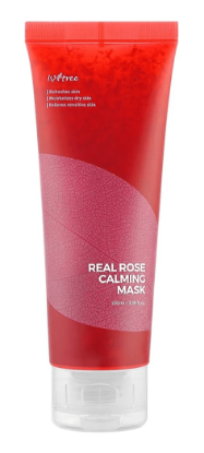 Изображение Успокаивающая маска с лепестками роз IsNtree Real Rose Calming Mask, 100 мл