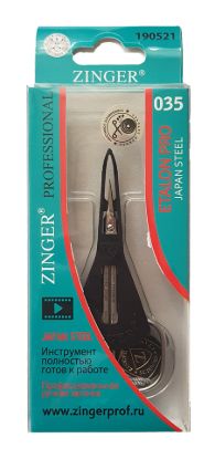 Изображение Маникюрные ножницы для кутикулы Zinger SG-035C с профессиональной ручной заточкой, с футляром