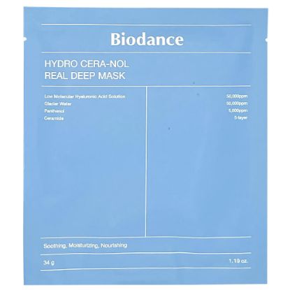 Изображение Ночная гидрогелевая маска с церамидами против сухости Biodance Hydro Cera-Nol Real Deep Mask, 34 г