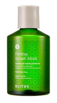 Изображение Успокаивающая сплэш-маска для проблемной кожи Blithe Soothing&Healing Green Tea Splash Mask, 150 мл