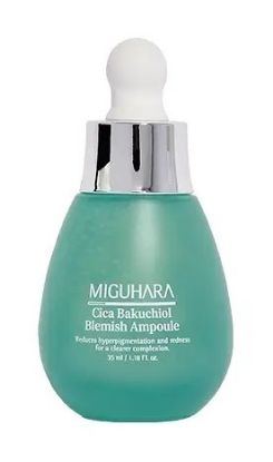 Изображение Ампульная сыворотка с центеллой и бакучиолом Miguhara Cica Bakuchiol Blemish Ampoule, 35 мл