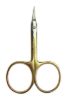 Изображение Маникюрные ножницы для кутикулы мужские с широкими кольцами, ручной заточки Zinger B-555 HG SH, золотистые
