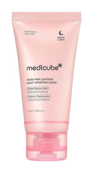 Изображение Ночная маска-плёнка с ПДРН и кофеином Medicube PDRN Pink Caffeine Night Wrapping Mask, 75 мл
