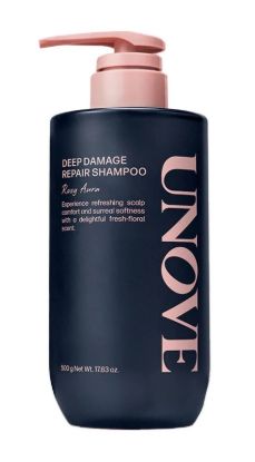 Изображение Шампунь для повреждённых волос Unove Deep Damage Repair Shampoo Rosy Aura «Розовая аура», 500 г