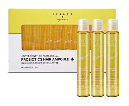 Изображение Ампульный филлер для волос с пробиотиками Jigott Signature Professional Probiotics Hair Ampoule, 13 мл * 10 шт.