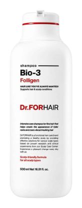 Изображение Увлажняющий шампунь от выпадения волос Dr.Forhair Folligen Bio-3 Shampoo, 500 мл